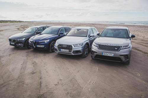 Optisch gehen Volvo, Alfa, Audi und Range Rover bei ihren SUVs sehr unterschiedliche Wege