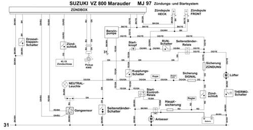 Schaltplan VZ 800 Marauder original