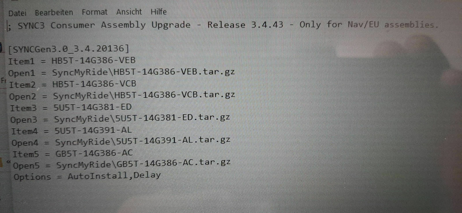 Sync 3 Fragen