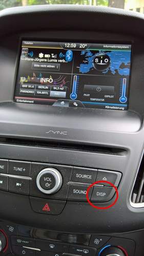 Sync-2 Display ein-aus