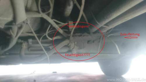 Ventildingens der Standheizung