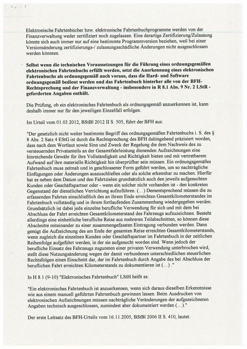T8 und elektronisches Fahrtenbuch