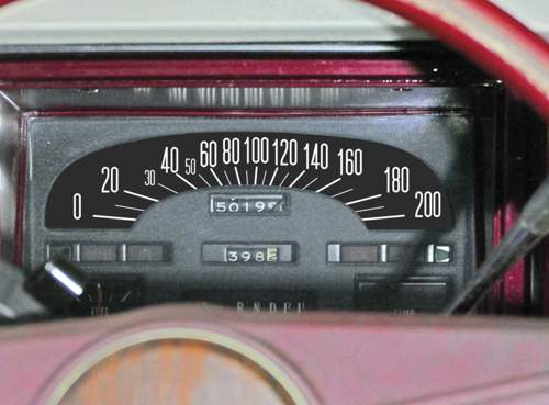 Tacho mit Km/h