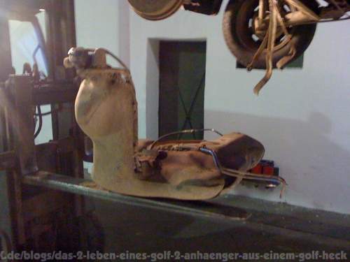 Tank mit 30 Litern war einfach abzubauen