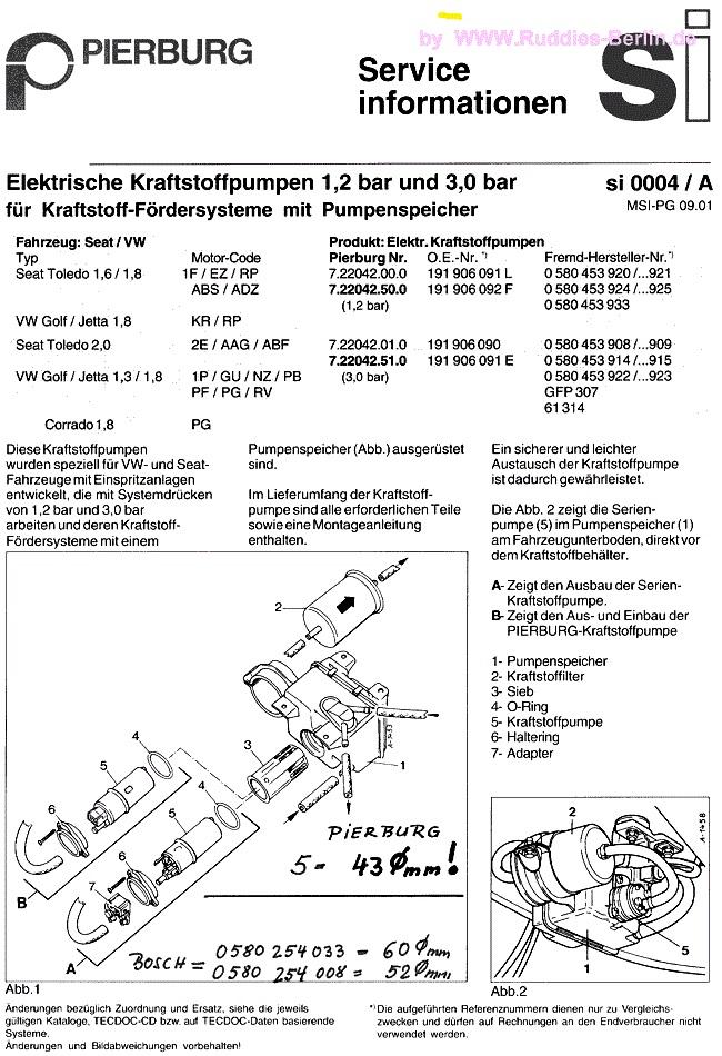Tankgeber komplett 191919051AT