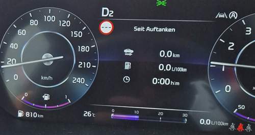 Nach 41 l Tankfüllung