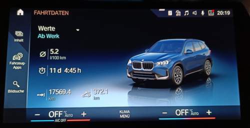 Verbrauch BMW X1 sDrive18d