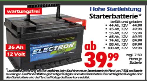 Wreesmann und Centershop Batterien