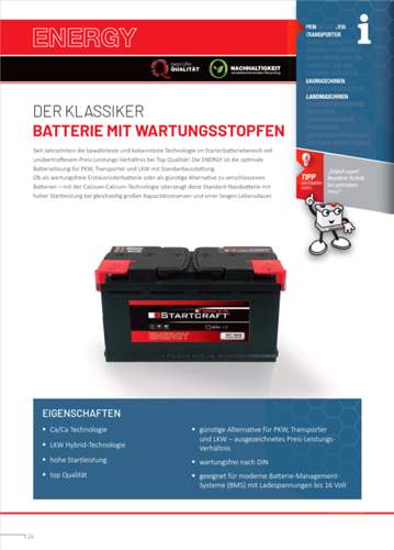 Startcraft Batterien Energy