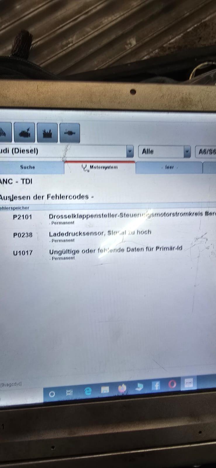 Tausch Motor, Drosselkl. Ladedrucks. Turbo Fehler Steuergerät P2101, P0238, U1017 2.7TDI Allroad