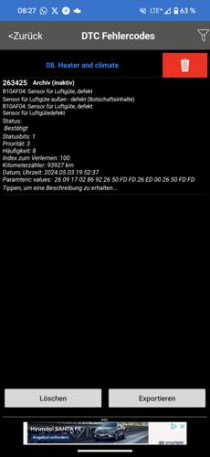 VW Tiguan Luftgütesensor Fehler
