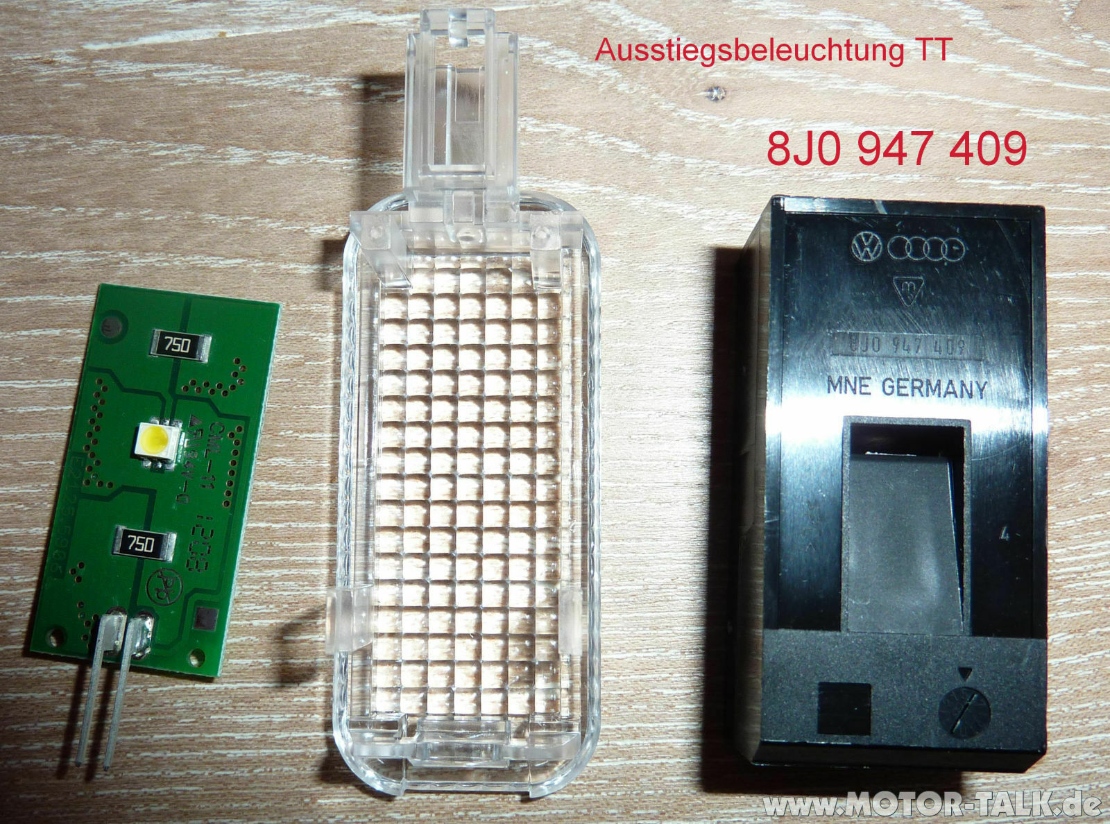 Teilenr. Türausstiegsbeleuchtung