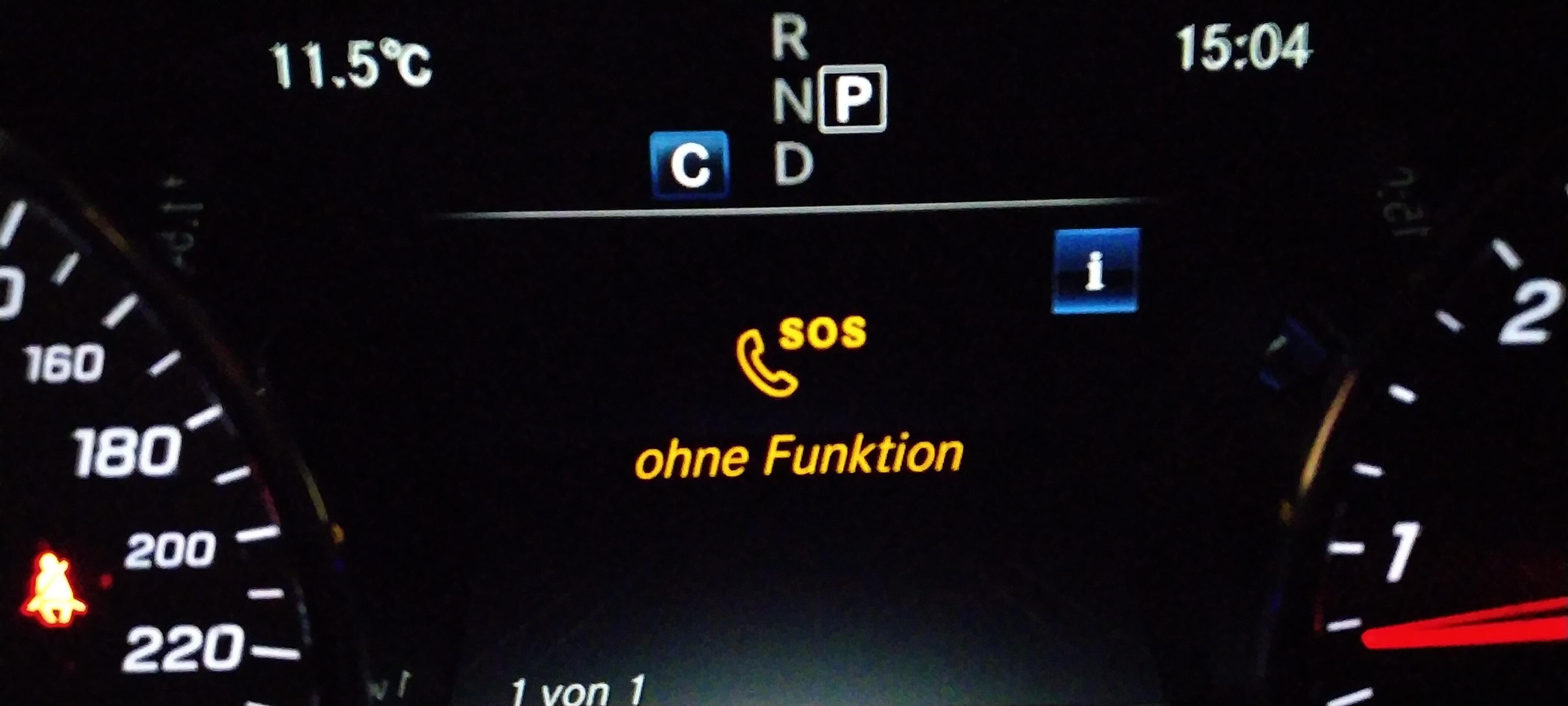 Tele Aid Gestört! Mercedes me kontakt Ruf und die Pannenservice Lämpchen leuchten Rot!