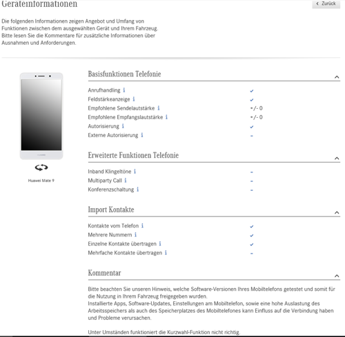 Huawei Mate 9 Funktionen