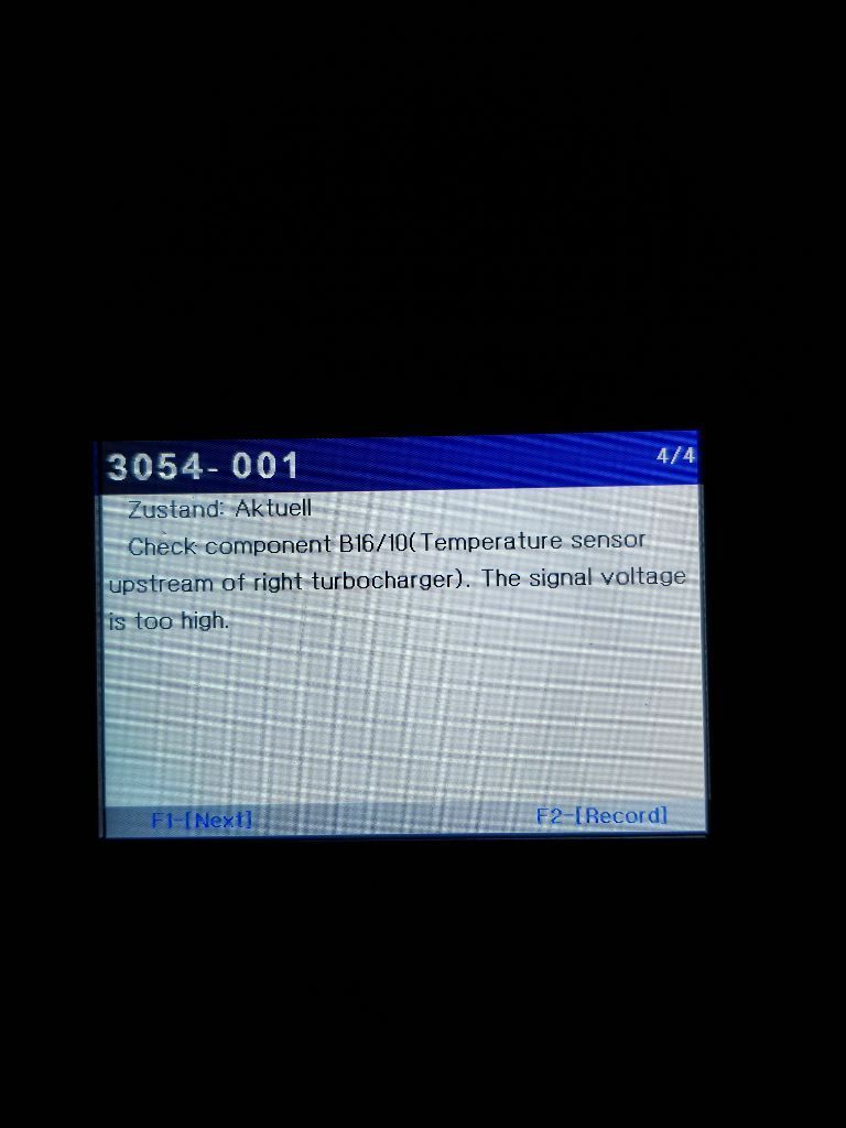 Temperatur Sensor Turbolader Bauteil Nr. B16/10