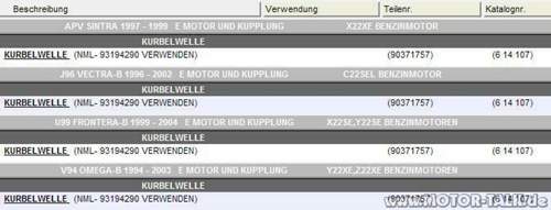 Kurbelwellen 2,2L