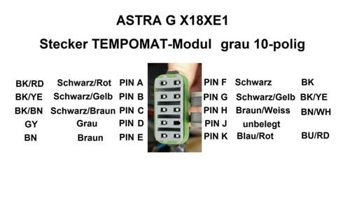 Stecker TEMPOMAT-Modul