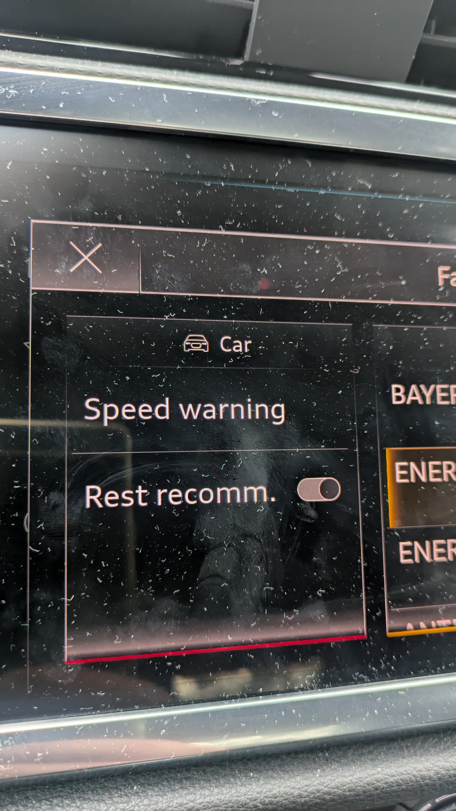 Tempowarner (ISA - Intelligent Speed Assistance)