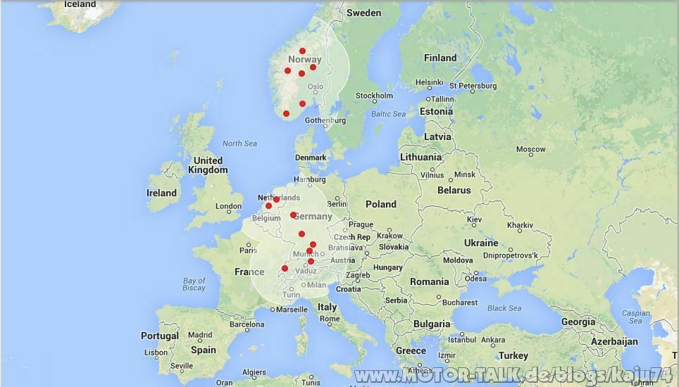 Tesla Supercharger Anfang 2014