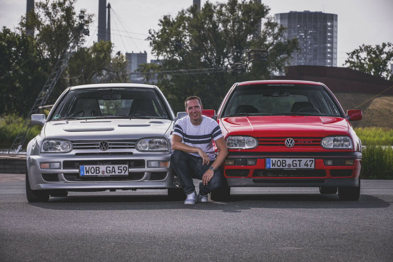 Im Vergleich mit der Serie: Der A59 ist tiefer und viel breiter als ein normaler Golf 3