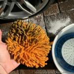 Dreckiger Waschhandschuh