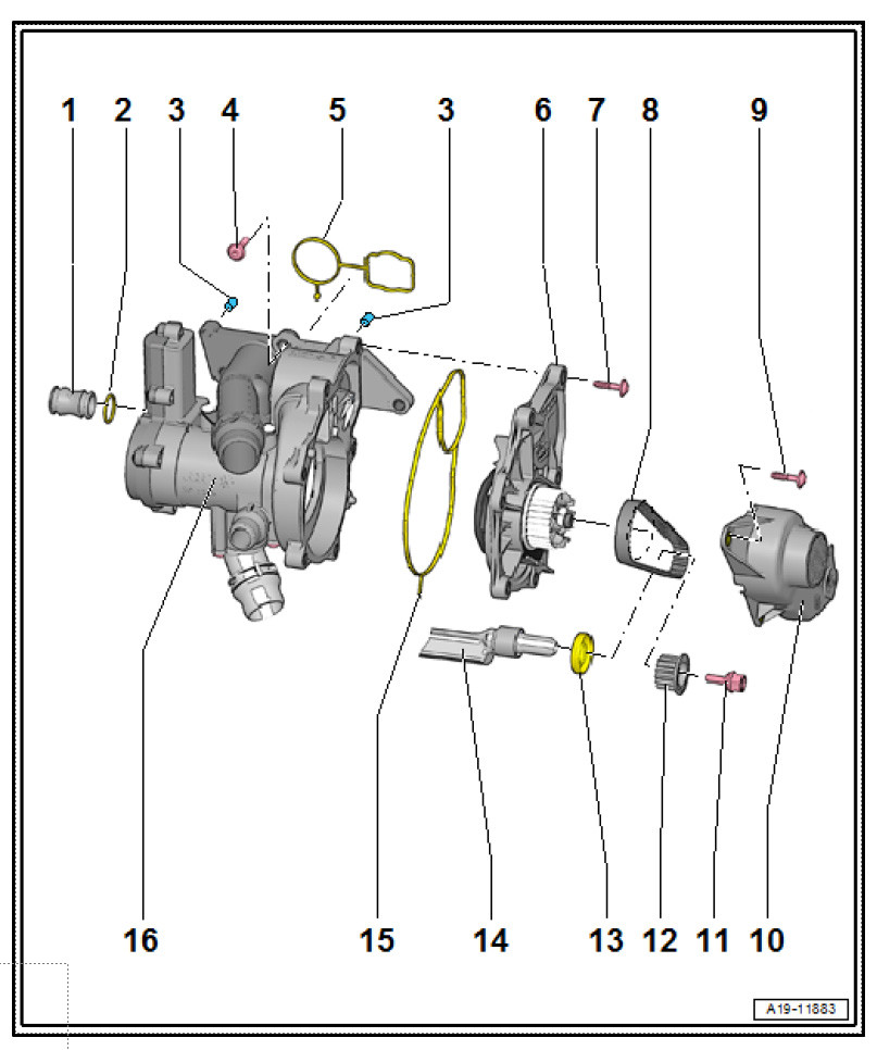 Thermomanagement / Wasserpumpe: Sonderwerkzeug T10360 selbst herstellen