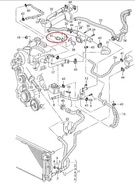 Thermostat 2.0 TDI wechseln B7