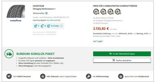 Radsatz komplett