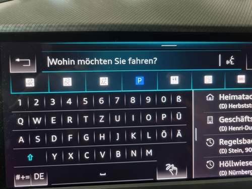 Icons unter der Suche