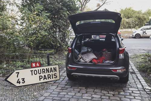 Alles muss mit: Ralf packte den Sportage richtig voll