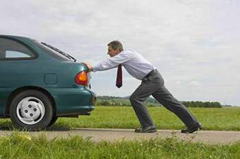 Auto-schieben