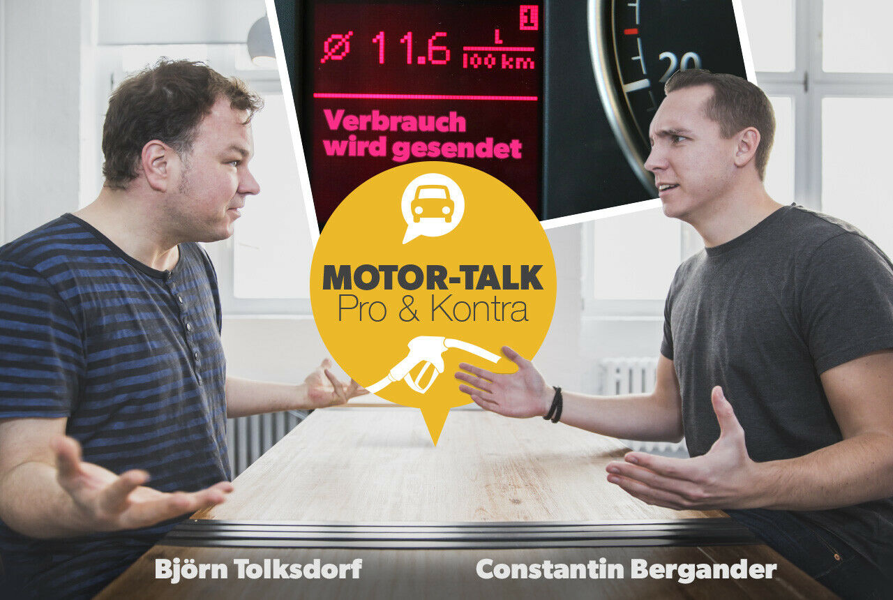 Genormte Verbrauchsmesser in allen Neuwagen - gut oder schlecht? Björn und Constantin sind unterschiedlicher Meinung