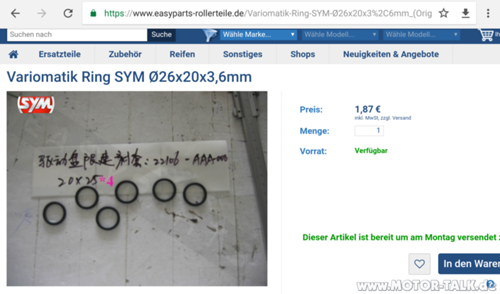 Variomatikring