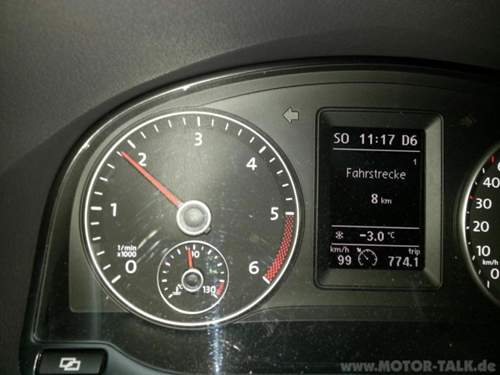 In 9 km auf Betriebstemperatur.