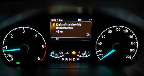 Restreichweite/Tankanzeige