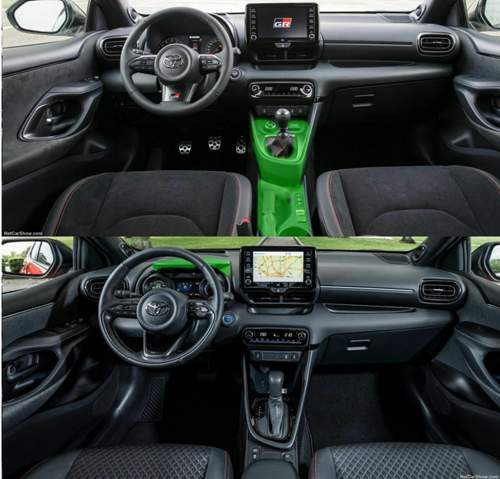 GR / Yaris Cockpit Vgl