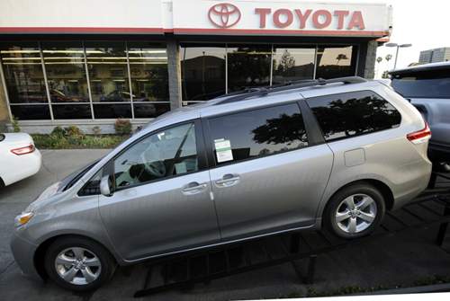 Das Toyota-Modell Sienna soll mit der Technik zum autonomen Fahren ausgestattet werden