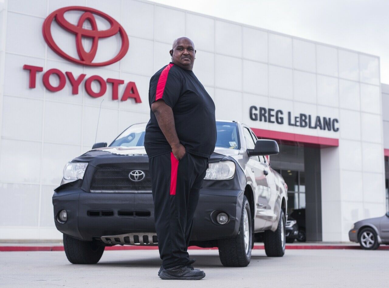 Victor Sheppard mit seinem Toyota, Toyota-Pressefoto von 2016