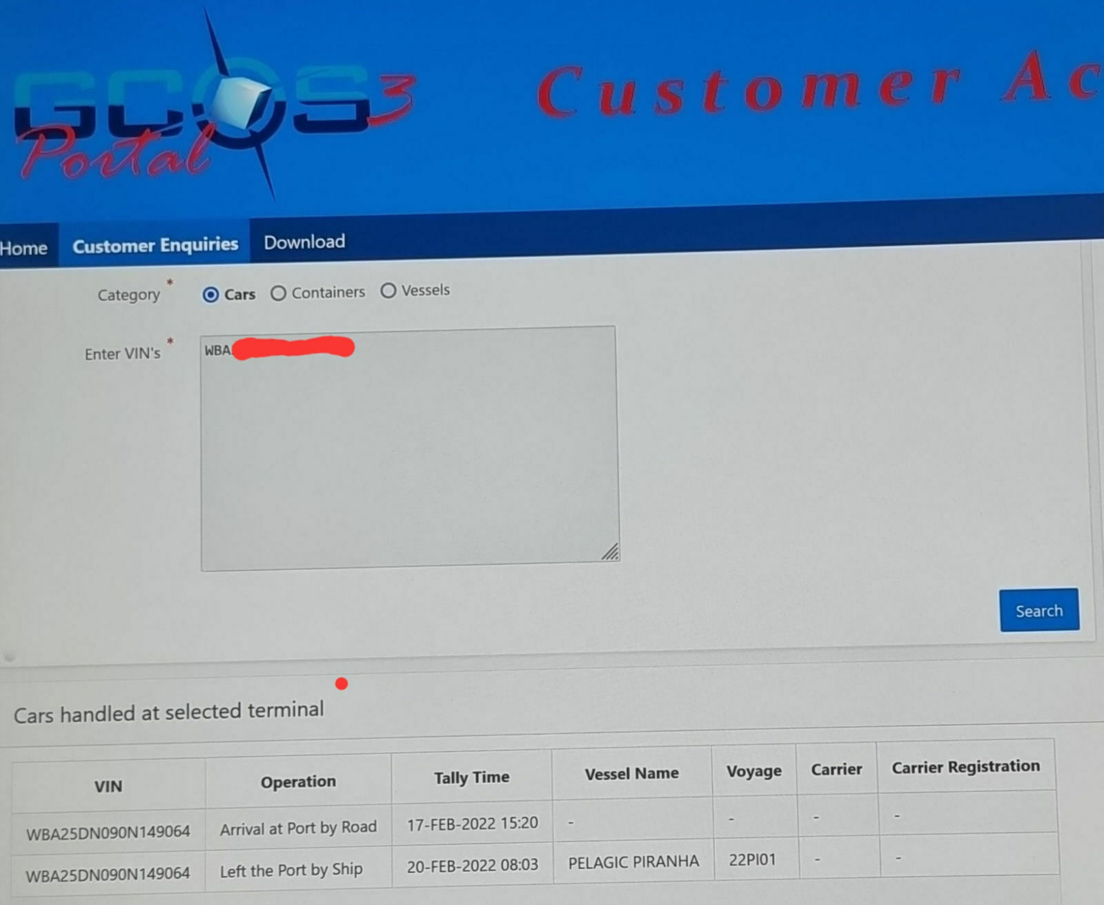 Tracking des Auslieferungsstatus nicht mehr möglich?