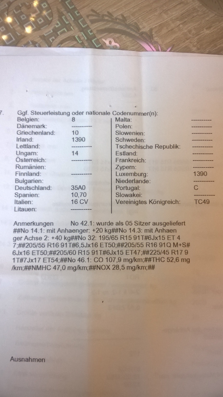 Traglastbescheinigung 5K0 601 025 AN 8Z8 Scheibenrad Alu Porto