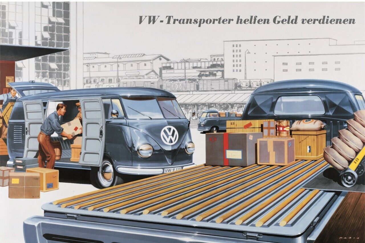 So sah der VW T1 Pritschenwagen aus