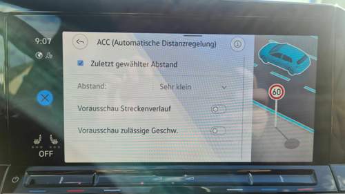 ACC Menü