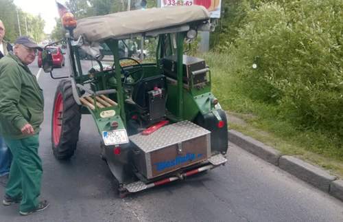 Der Deutz musste bei Kaliningrad eine Zwangspause einlegen