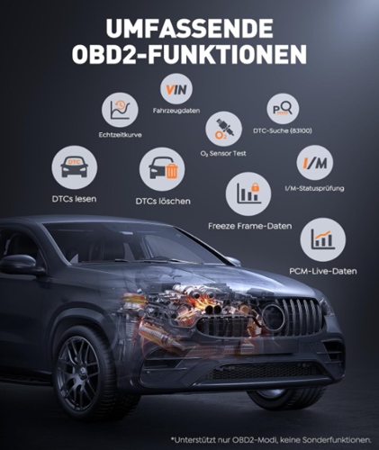 TREKURE 6000A Auto Starthilfe Powerbank Mit OBD2 Diagnosegerät Und