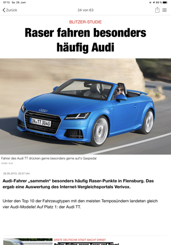 Böser TT Fahrer