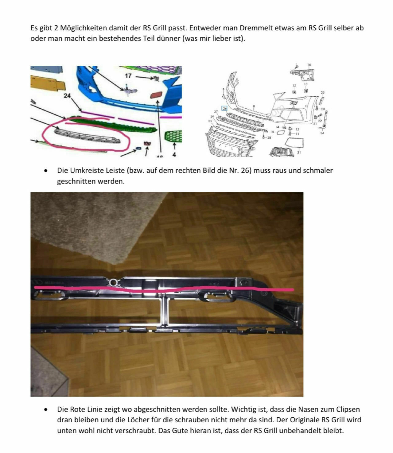 TT/TTS auf RS Umbau möglich?