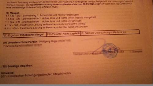 TÜV Bericht