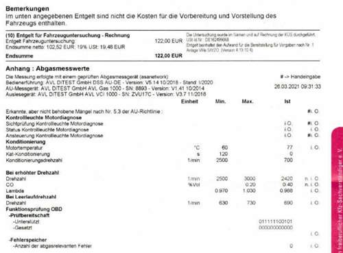 TÜV Bericht 2