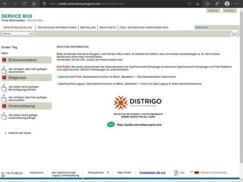 Nach Login