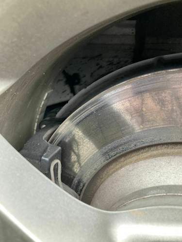 Seat Leon ST Cupra schlechtes Tragbild Bremsscheibe hinten links